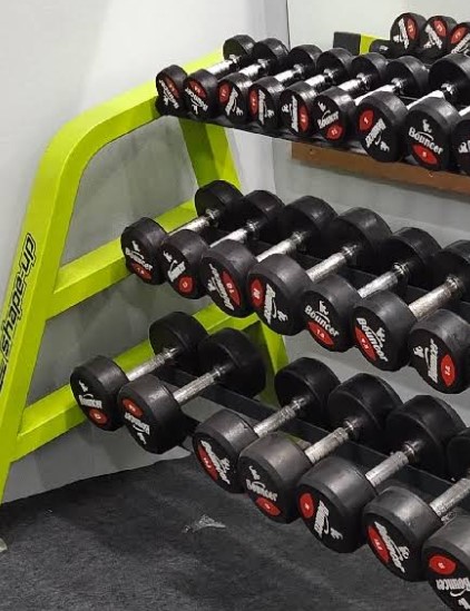 Pro Rubber Bouncer Dumbbell Rack